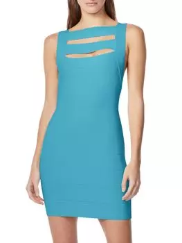 Миниатюрное облегающее платье Icon Bandage Herve Leger, цвет Sea Foam