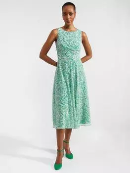 Миниатюрное платье миди от джесс Hobbs, цвет Green Multi