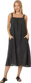 Миниатюрное платье со сборками Eileen Fisher, черный