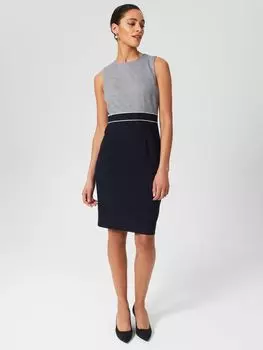 Миниатюрное платье Стеф Hobbs, серый/темно-синий