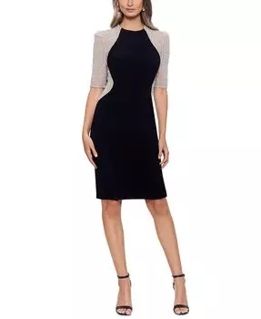 Миниатюрное платье, украшенное бисером XSCAPE, мультиколор