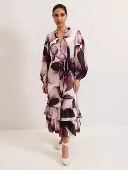 Миниатюрное платье в цветочек от clarra Phase Eight, цвет Purple/Multi