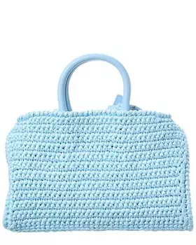 Миниатюрное плечо через плечо Ferragamo Hug с кожаной отделкой Salvatore Ferragamo, синий