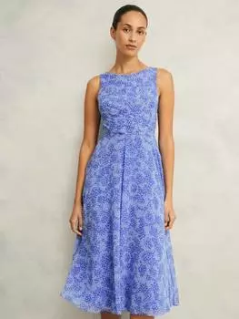Миниатюрное расклешенное платье без рукавов от джесс Hobbs, синий/разноцветный
