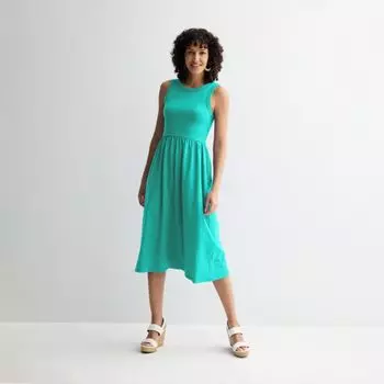 Миниатюрное трикотажное платье из смешанной техники Sonoma Goods For Life, цвет aqua oasis