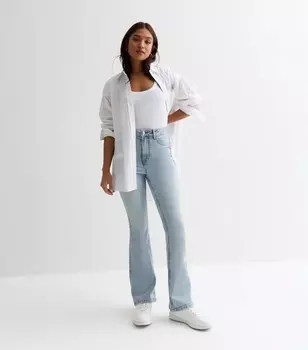 Миниатюрные бледно-голубые джинсы Bootcut New Look, бледно-голубой