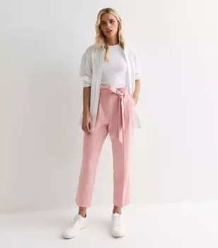 Миниатюрные бледно-розовые брюки в бумажном пакете New Look, бледно-розовый