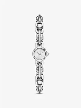 Миниатюрные часы Astor Link с серебристым браслетом Michael Kors, серебряный