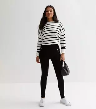 Миниатюрные черные леггинсы из понте New Look, черный