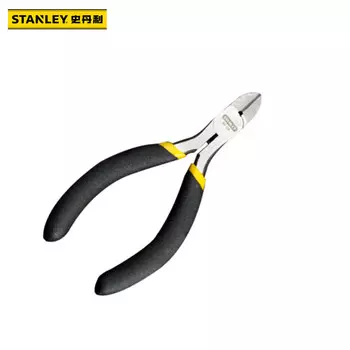 Миниатюрные диагональные плоскогубцы Stanley с черной ручкой, 4 дюйма 84-124-23