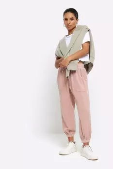 Миниатюрные джоггеры из лиоцеллового джерси River Island, розовый