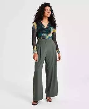 Миниатюрные широкие брюки Bar III, серый