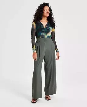 Миниатюрные широкие брюки Bar III, серый