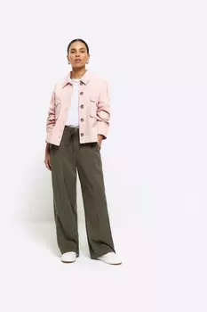 Миниатюрные широкие свободные брюки River Island, зеленый