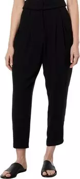 Миниатюрные зауженные брюки до щиколотки Eileen Fisher, черный