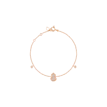 Миниатюрный браслет wulu из розового золота с бриллиантовым паве wu br0009a rgd Qeelin