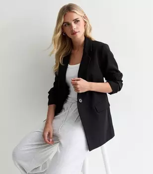Миниатюрный черный пиджак New Look, черный