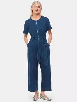 Миниатюрный джинсовый комбинезон с коротким рукавом Whistles, синий