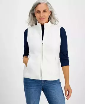 Миниатюрный флисовый жилет Style & Co, черный