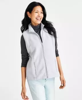 Миниатюрный флисовый жилет Style & Co, серый