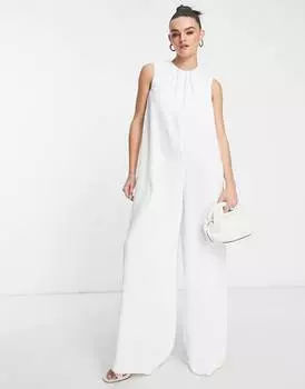 Миниатюрный комбинезон макси без рукавов цвета слоновой кости ASOS DESIGN