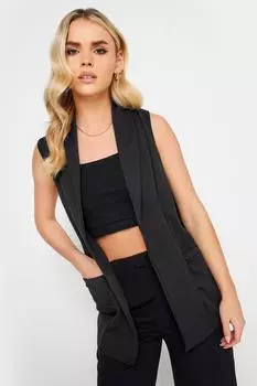 Миниатюрный пиджак без рукавов PixieGirl, черный