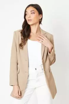 Миниатюрный пиджак оверсайз Oasis, бежевый