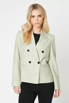 Миниатюрный пиджак свободного кроя Dorothy Perkins, зеленый