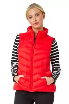 Миниатюрный стеганый жилет с подкладкой Roman, красный