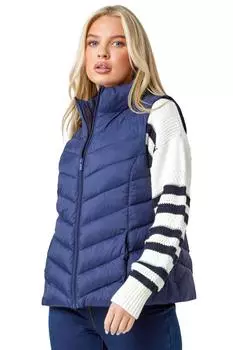 Миниатюрный стеганый жилет с подкладкой Roman, синий