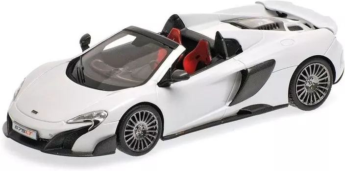 Minichamps Mclaren 675Lt Spider Silica White 1:43 537154432