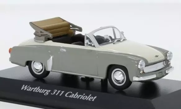 Minichamps Wartburg A311 Cabriolet 1958 Серый W 1:43 940015930