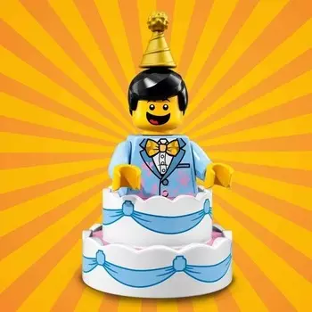 Минифигурка Lego Парень с праздничным тортом