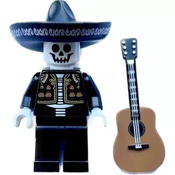 Минифигурка Lego Скелет-музыкант
