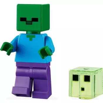 Минифигурки Lego Minecraft Зомби и слизи