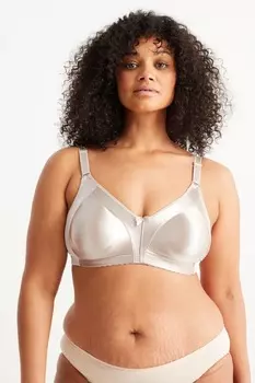 Минимайзер бюстгальтер блестящий C&A, бежевый