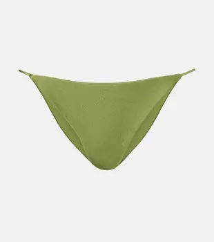 Минимальные бикини-трусики Bare Minimum Jade Swim, Sage Green Sheen