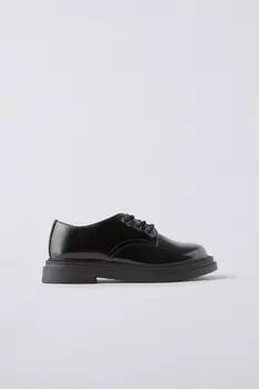 Минимальные дерби-туфли ZARA, черный