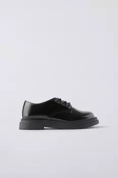Минимальные дерби-туфли ZARA, черный