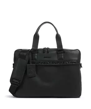 Минимальный портфель mason 15 дюймов из зерненой кожи Burkely, черный