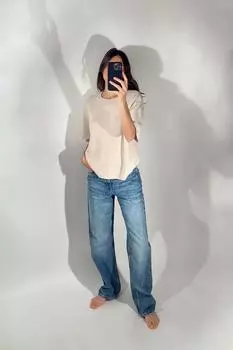 Минималистический мягкий свитер ZARA, норка