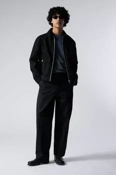 Минималистичная куртка на молнии Weekday, черный