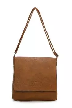 Минималистичная сумка через плечо Blanchett из искусственной кожи с клапаном Fontanella Fashion, коричневый