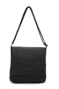 Минималистичная сумка через плечо Blanchett из искусственной кожи с клапаном Fontanella Fashion, черный