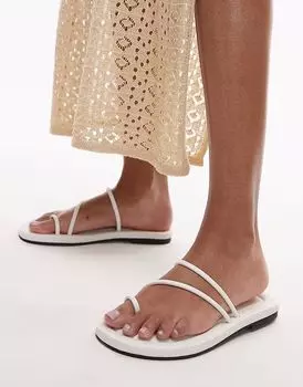 Минималистичные босоножки Topshop Jasper белого цвета