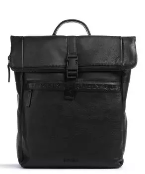 Минималистичный рюкзак для ноутбука Mason 14 дюймов из зерненой кожи Burkely, черный