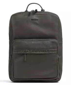 Минималистичный рюкзак для ноутбука Mason 15 дюймов из зерненой кожи Burkely, зеленый