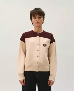 Минимум двухцветный вязаный женский кардиган Claudie Pierlot, мультиколор