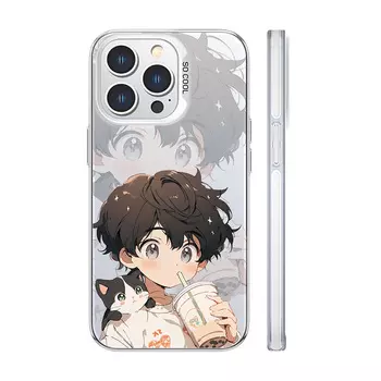 MINISO чехол для телефона, Color silver white white frame girl - DWQFCY179