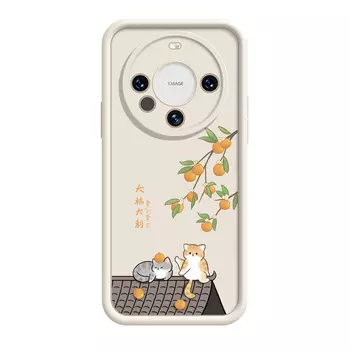 MINISO чехол для телефона, TY Texture BlackBig Orange Dali-DWQFTY757